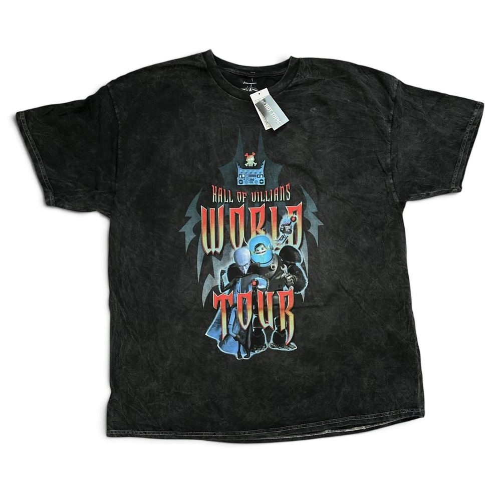 New Hot Topic Megamind World Tour Dark Wash Shirt Size XL